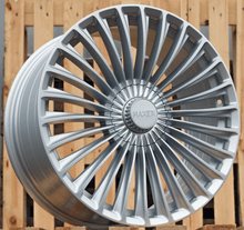 Indlæs billede til gallerivisning R20x8.5 5X112 ET 35 66.6 3S198 Silver Shining (SS) For HAXER (K4) (HYBRID FORGED (For car Mercedes Benz)(Rear+Front)