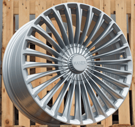 R20x8.5 5X112 ET 35 66.6 3S198 Silver Shining (SS) For HAXER (K4) (HYBRID FORGED (For car Mercedes Benz)(Rear+Front)