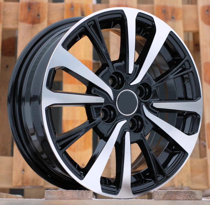 R14x5.5 4X100 ET 40 54.1 B1846 Black Polished (MB) For TOYOT (Z4)