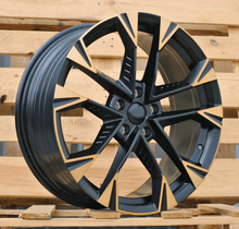 Indlæs billede til gallerivisning R18x8 5X112 ET 40 57.1 YF1150 Black Polished Half Matt Cooper (MBHMC) For CUPRA (P1+K7) (HYBRID FORGED)