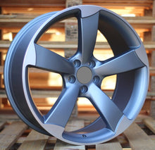 Indlæs billede til gallerivisning R18x8 5X112 ET 35 66.5 BK217 (IN5069) Grey Polished Half Matt (MGHM) For AUD (P1+Z5)