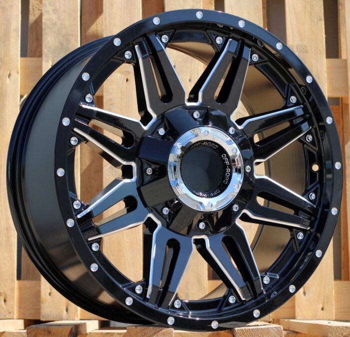 R20x9 10X114/127 ET 0 87.1 L1447 Black (BL) For 4X4 (K3) (Milling)