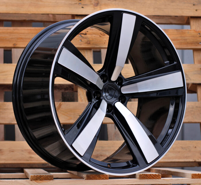 R21x10 5X112 ET 19 66.5 3S1239 Black Polished (MB) For PORCH (K4) (HYBRID FORGED (Rear+Front)