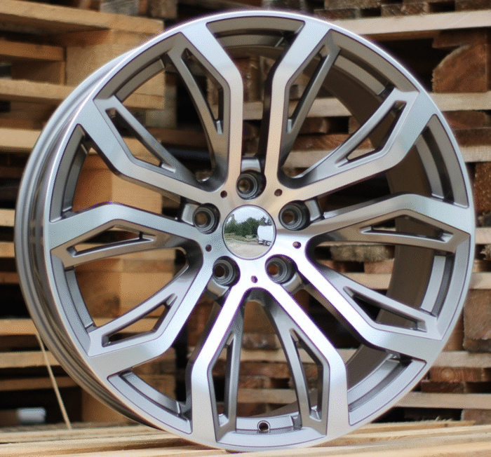 R20x10 5X120 ET 40 74.1 5040 (FR528) Grey Polished (MG) For BMW (P) (Rear+Front)