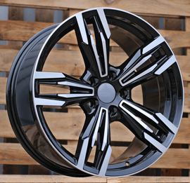 R19x9.5 5X120 ET 38 72.6 BY983 Black Polished (MB) For BMW (P+Z3) (Rear+Front)