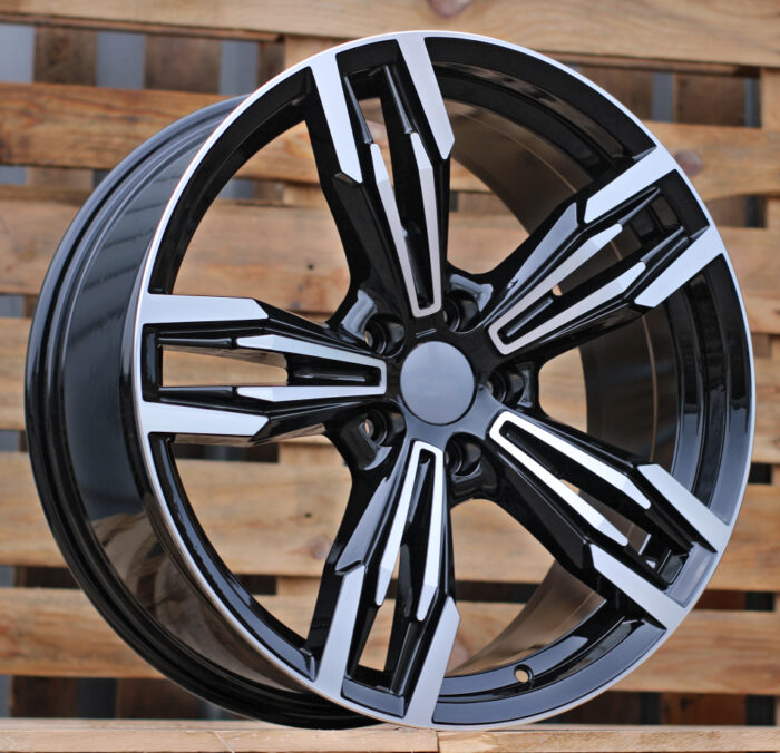 R17x8 5X120 ET 34 72.6 BY983 (BK5730) Black Polished (MB) For BMW (R)