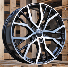 Indlæs billede til gallerivisning R16x7 5X100 ET 40 57.1 BK713 Black Polished (MB) For VW (D1)