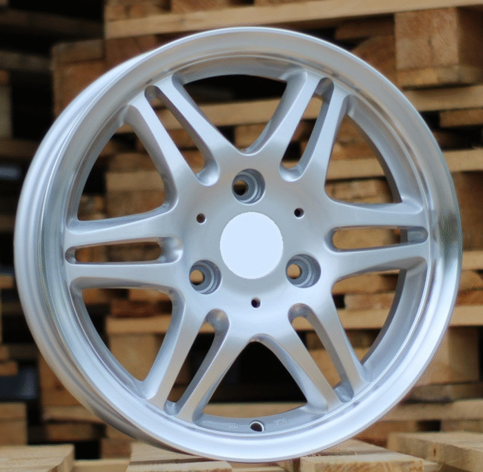 R15x6 3X112 ET 20 57.1 FR264 Silver+Polished Lip (SP) For SMART (L5) (Rear)