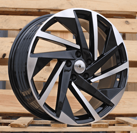 R20x8.5 5X112 ET 35 57.1 FBX170 Black Polished (MB) For VW (K7) (HYBRID FORGED)