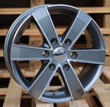 Indlæs billede til gallerivisning R16x7 6X130 ET 60 84.1 BK474 Grey Polished (MG) For MER (R+K4) (4×4 (max 1250kg)