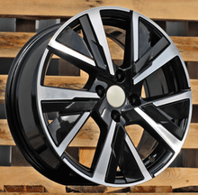 Indlæs billede til gallerivisning R15x6.5 4X108 ET 32 65.1 B5906 (LU2386) Black Polished (MB) For PEUG (Z6) (Carved Spokes)