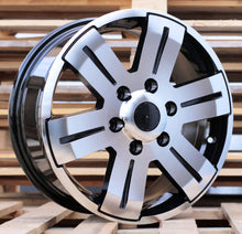 Indlæs billede til gallerivisning R16x7 6X125 ET 55 74.1 BK562 Black Polished (MB) For RACIN (R+P2) (IVECO Daily (max 1400kg)