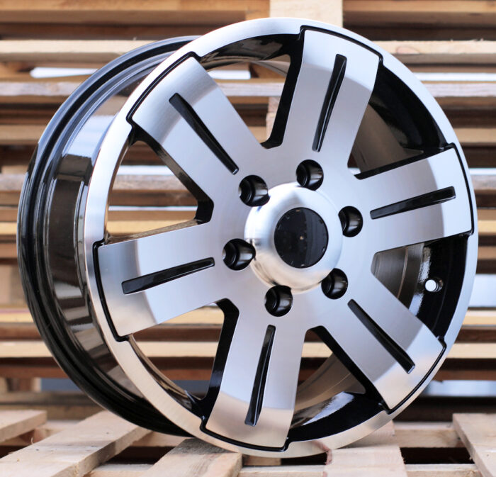 R16x7 5X130 ET 55 89.1 BK562 (BY1530) Black Polished (MB) For MER (P) (4×4 (max 1400kg)