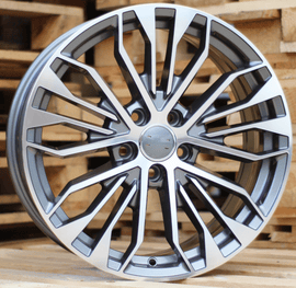 R19x8.5 5X112 ET 43 66.5 B1096 (FE164) Grey Polished+Powder Coating (MGPC) For AUD