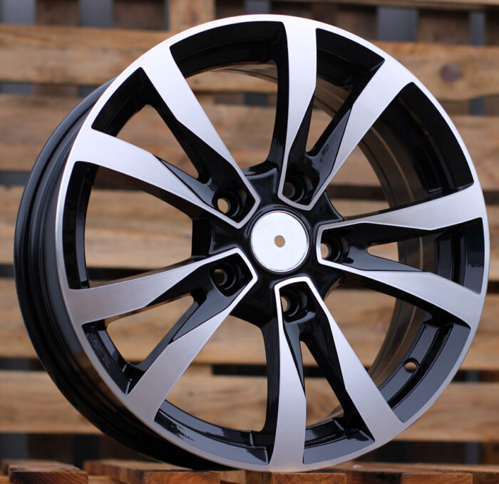 R16x6.5 5X105 ET 39 56.6 BK533 Black Polished (MB) For OPEL (D1)