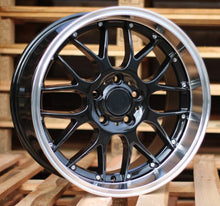 Indlæs billede til gallerivisning R18x9 5X120 ET 38 72.6 BY773 Black+Polished Lip (BLPL) For BMW (Z6) (REAR+FRONT)