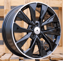 Indlæs billede til gallerivisning R17x7 5X112 ET 40 57.1 B5970 Black+Polished Lip (BLPL) For SKODA (R)