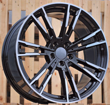 Indlæs billede til gallerivisning R19x9.5 5X112 ET 38 66.6 A7065 (BY1356) Black Polished (MB) For BMW (Z3) (Front+Rear)