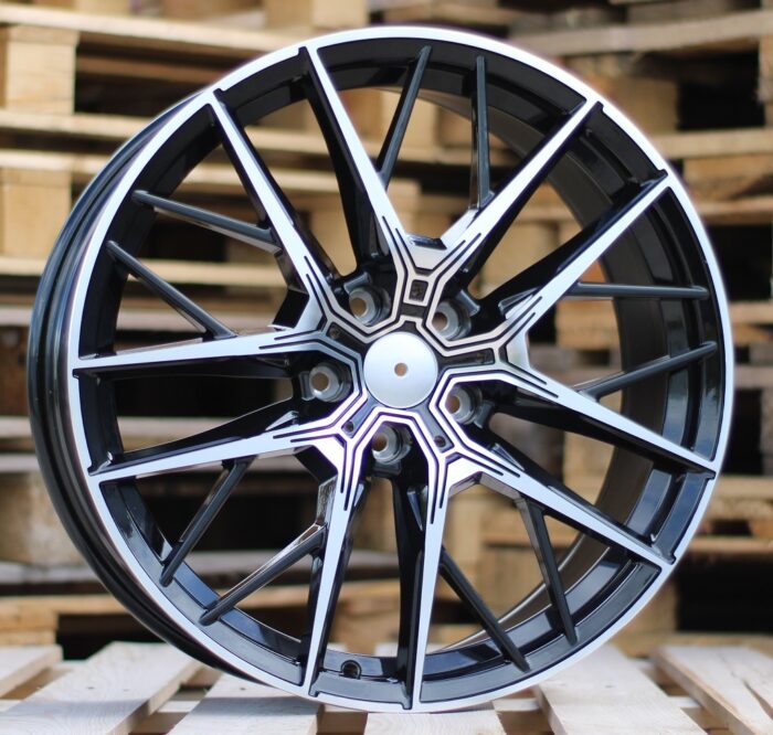 R19x8 5X112 ET 50 66.6 H5080 Black Polished (MB) For BMW (P1) (BMW 1(F40)/ 2(F44)