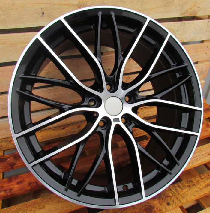 R19x9.5 5X120 ET 40 72.6 BK796 (BY1304) Black Polished+Powder Coating (MBPC) For BMW (P+P2) (REAR+FRONT)