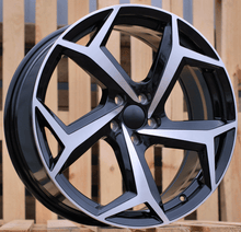 Indlæs billede til gallerivisning R16x6.5 5X100 ET 40 57.1 B5340 Black Polished+Powder Coating (MBPC) For VW (L4)