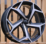 R14x6 5X100 ET 35 57.1 B5340 Black Polished (MB) For VW (R)