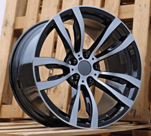 Indlæs billede til gallerivisning R20x10 5X120 ET 40 74.1 B1057 Black Polished (MB) For BMW (P) (REAR+FRONT)