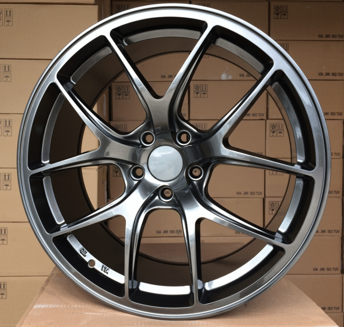 R18x8 5X114.3 ET 33 73.1 B1139 Hyper Black (HB) For RACIN (K7) (Rear+Front)