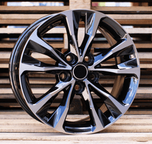 Indlæs billede til gallerivisning R17x7 5X114.3 ET 40 60.1 A5499 (BK5212) Black Polished (MB) For TOYOT (P+R)