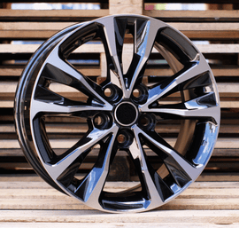 R17x7 5X114.3 ET 40 60.1 A5499 (BK5212) Black Polished (MB) For TOYOT (P+R)