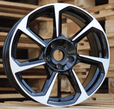 R20x8.5 5X112 ET 38 66.5 B5213 (YF7070) Black Polished (MB) For AUD (Z5) (HYBRID FORGED)