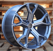 Indlæs billede til gallerivisning R20x9 5X112 ET 35 66.6 B5498 Grey Polished (MG) For BMW