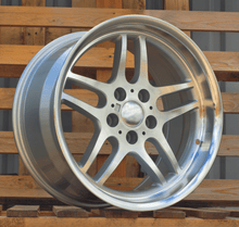 Indlæs billede til gallerivisning R18x8 5X120 ET 20 74.1 A5913 Silver+Polished Lip (SP) For BMW (P) (Rear+Front)