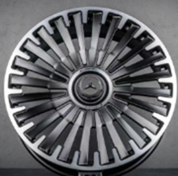 R20x8.5 5X112 ET 32 66.6 Y0425 (YF0425) Black Polished Half Matt (MBHM) For MER (Z5) (EQS V297) HYBRID FORGED)