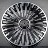 R20x9.5 5X112 ET 38 66.6 Y0425 Satin Black (SB) For MER (P2) (HYBRID FORGED Rear+Front (Piano Black)
