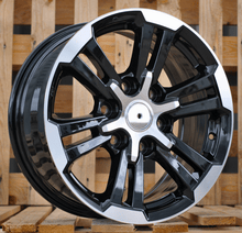 Indlæs billede til gallerivisning R17x7.5 6X139.7 ET 38 67.1 B1649 Black Polished (MB) For 4X4 (K3)