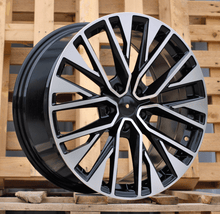Indlæs billede til gallerivisning R18x8 5X112 ET 39 66.5 F733 (F8733) Black Polished (MB) For AUD (Z5) (HYBRID FORGED)