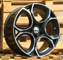 Indlæs billede til gallerivisning R18x8 5X112 ET 45 57.1 I5162 Black Polished Half Matt (MBHM) For VW (Z5) (NEW Model (Color code MBHW)