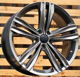 R19x8.5 5X112 ET 38 57.1 B5293 Hyper Black (HB) For VW (K2+P)