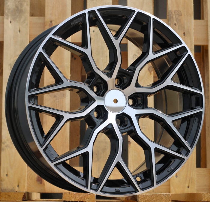 R17x7.5 5X108 ET 40 67.1 B5812 Black Polished (MB) For RACIN (K4) (Style Vossen)
