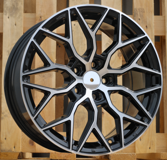 R18x8 5X108 ET 40 67.1 B5812 Black Polished (MB) For RACIN (K2) (Style Vossen)