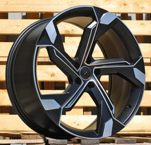 Indlæs billede til gallerivisning R21x9.5 5X112 ET 36 66.5 Y1201 Black Polished Half Matt (MBHM) For AUD (K2) (Q8 e-tron)