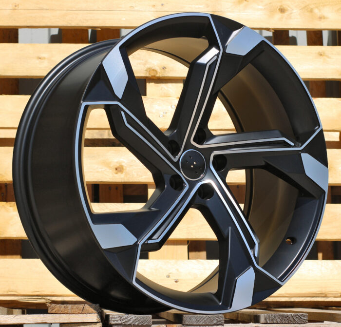 R22x10 5X112 ET 21 66.5 Y1201 Black Polished Half Matt (MBHM) For AUD (K4)