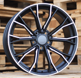 R19x8.5 5X120 ET 33 72.6 A5385 (XFE290) Black Half Matt (BLHM) For BMW (P1) (REAR+FRONT)