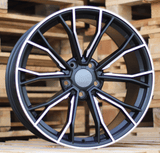 R19x8.5 5X120 ET 33 72.6 A5385 (XFE290) Black Half Matt (BLHM) For BMW (P1) (REAR+FRONT)