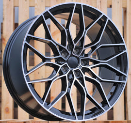 R20x8.5 5X120 ET 35 72.6 IN292 (IN0292) Black Polished (MB) For BMW (Z5) (Rear+Front)