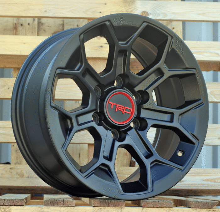 R17x8 6X139.7 ET 5 106.1 Y1203 Black Half Matt (BLHM) For TOYOT (P2)