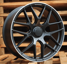 Indlæs billede til gallerivisning R19x9 5X112 ET 49 66.6 B1258 (IN7040) Black Half Matt+Polished Lip (BLHMPL) For MER (Z6) (Rear+Front)