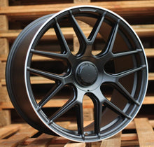 Indlæs billede til gallerivisning R20x9 5X112 ET 49 66.6 B5318 (XFE424) Black Half Matt+Polished Lip (BLHMPL) For MER (P+K4) (Rear+Front)