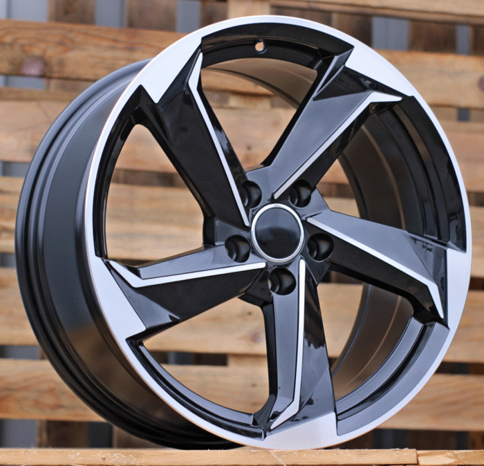 R17x7.5 5X112 ET 35 66.5 B5185 Black Polished (MB) For AUD (P)